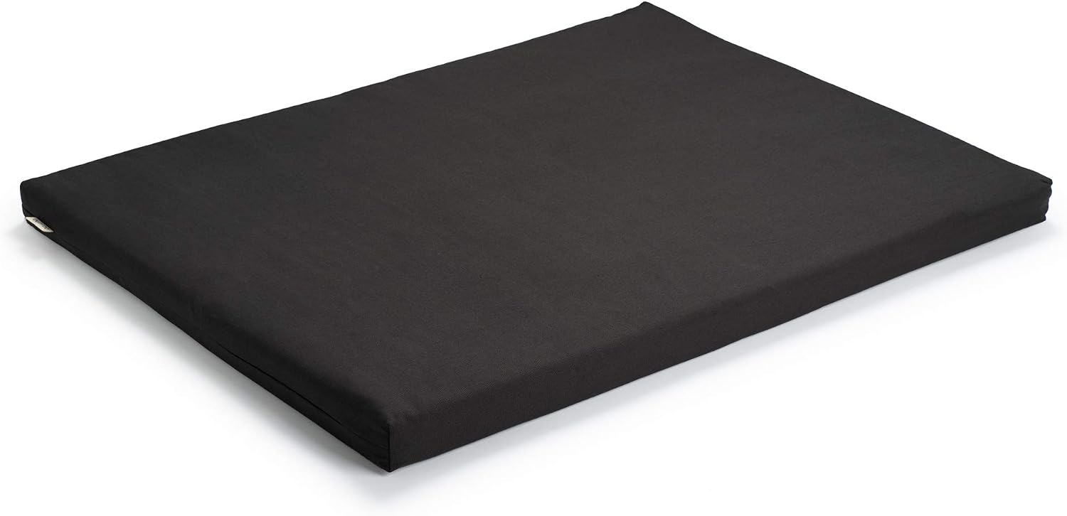 basaho rectangular zabuton meditation mat in Zen Black