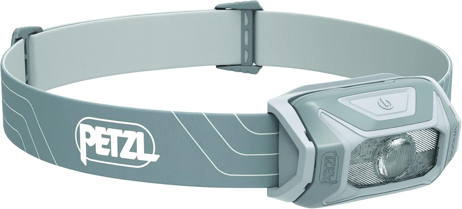 Petzl TIKKINA headtorch with its grey headband